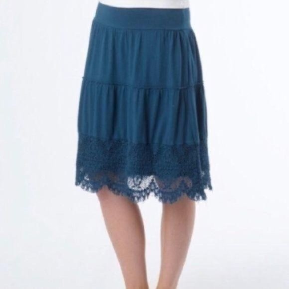 Prana Dresses & Skirts - Prana Turquoise Jenni Lace Skirt